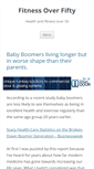 Mobile Screenshot of healthandfitnessover50.info