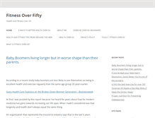 Tablet Screenshot of healthandfitnessover50.info